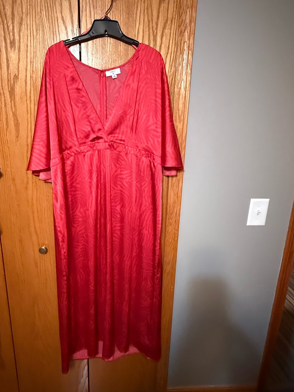 Maxi Dress with Flutter Sleeves